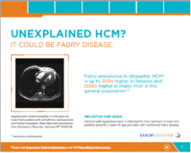 Fabrazyme® (agalsidase beta) cardiology brochure